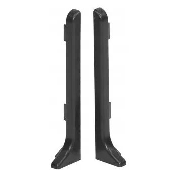 Levá koncovka Cezar hliníková 12 x 59, délka 2 cm, šedá