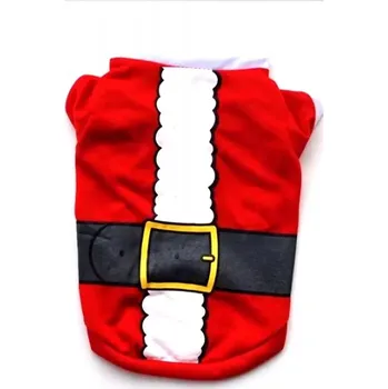 Obleček pro psa KOSTÝM OBLEČEK VESTA PRO PSA KOČKU VÁNOČNÍ MIKULÁŠ S