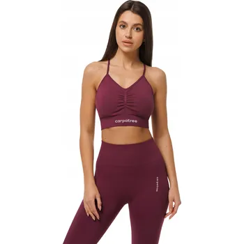Podprsenka Dámská sportovní podprsenka Allure Carpatree velikost L, bordó (vínová)