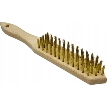 Drátěný kartáč DRÁTĚNÝ KARTÁČ NA REZ, 5 ŘAD, MOSAZNÝ