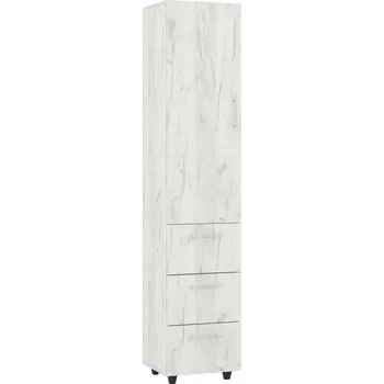 regál Slevadoma Policový regál s dvířky a zásuvkami P-04 | OFFICE TOP Barva: dub kraft - bílý