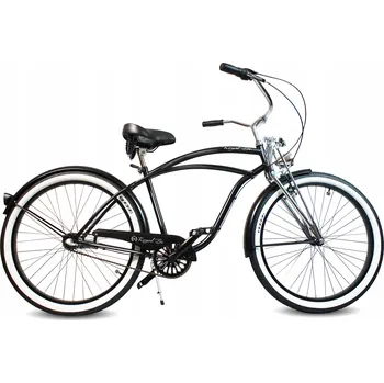 Jízdní kolo Městské kolo RoyalBi Rower miejski SPRINGER MAT 26'' męski rám 18,5 palce kolo 26" černé