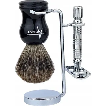 Břitva na holení ŠTĚTKA NA HOLENÍ JEZEVEC PŘÍRODNÍ VLASY HOLICÍ STROJEK