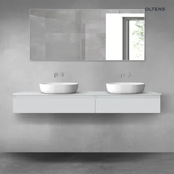 Koupelnový nábytek Oltens Vernal sada koupelnového nábytku 180 cm s horní deskou, matná šedá 68555700