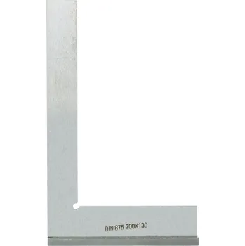 Úhloměr Úhelník se základnou 200x130 mm DIN 875, robustní