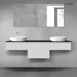 Oltens Vernal sada koupelnového nábytku 180 cm s horní deskou, matná šedá/matná černá 68502700
