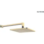 Oltens Atran (S) Lagan (S) hlavová sprcha 22 cm, hranatá, se stěnovým ramenem, lesklá zlatá 36019800