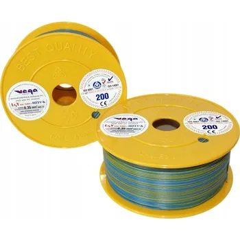 elektrický kabel Kabel LGY/H05V-K 0,35 mm2 200 m Modro-Žlutý
