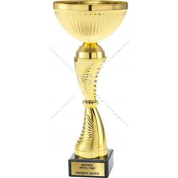 Zlatý kovový pohár 30 cm + GRAVÍROVÁNÍ DÁREK