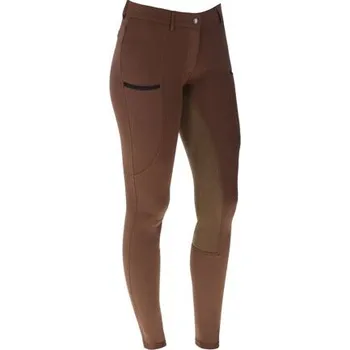 Sport Dámské jezdecké rajtky s koženým sedem Covalliero A/W 2023, hnědá velikost 38