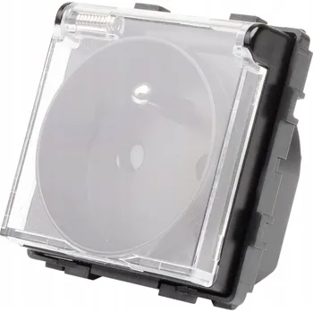 Elektrická zásuvka Nástěnná Elektrická Zásuvka Luuna černá