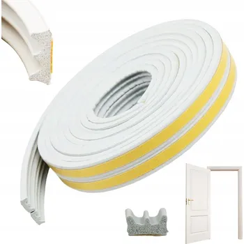 Obraz VODĚODOLNÁ GUMOVÁ TĚSNICÍ PÁSKA SAMOLEPICÍ NA DVEŘE OKNA 12M