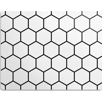 Miska pro psa Ochranná podložka pod misky Vzor včelí plástve 60x40cm