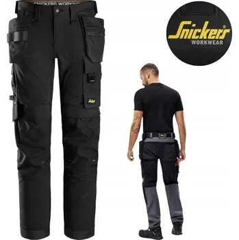 Pracovní obuv Pracovní kalhoty Softshell 4směrný Stretch Snickers 6275 Černé Velikost 152