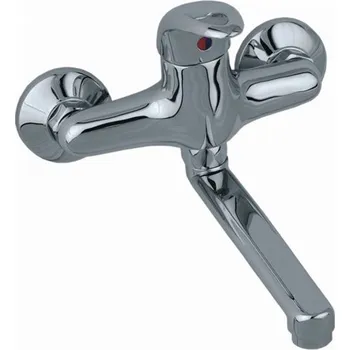 Vodovodní baterie Jednopáková nástěnná vanová a sprchová baterie KFA Armatura Jaspis stříbrná