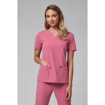 Dámská mikina Mikina dámská zdravotnická LuXmi - Růžová Mediolanu 4XL