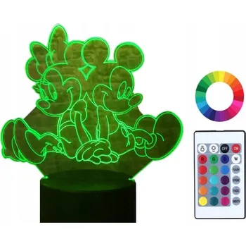 Lampička Noční lampa Plexido vícebarevná