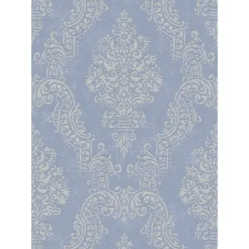 Tapeta TAPETA MODRÝ ORNAMENT VE STYLU GLAMOUR NA VLIESU
