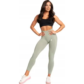Dámské legíny Gym Glamour Legíny Bezešvé Basic Green XS Trénink Na Cvičení