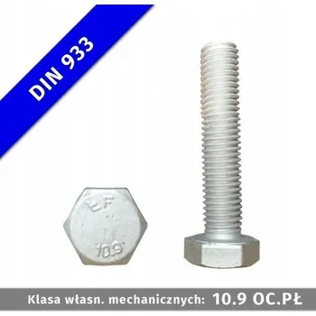 Šroub Šroub M 6×16-10.9 fl Zn DIN 933 - 10 ks