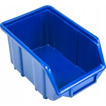 Úložný box 10x Modrá plastová přepravka / organizér 245x160x126