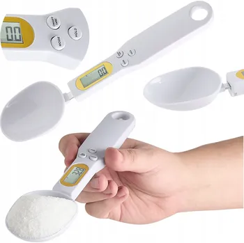 Kuchyňská váha ŁYŻKA Z WAGĄ kuchyňská váha v lžíci elektronická s odměrkou LCD precizní