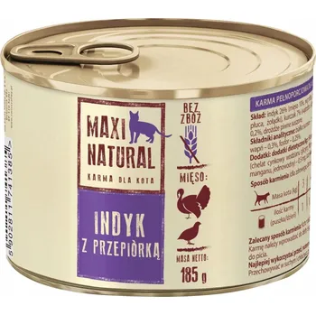 Krmivo pro kočku Mokré krmivo pro kočky Maxi Natural Krůta 185g