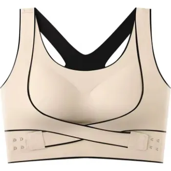 Podprsenka Dámská sportovní podprsenka/top se zapínáním na přední straně Barva: tělová, Velikost: XXL