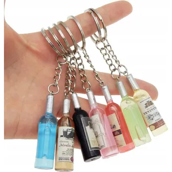 PŘÍVĚSEK NA KLÍČE láhev vína alkohol DO kabelky OZDOBA