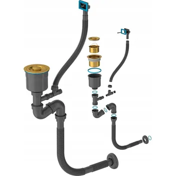 Sifon Sifon dřezový Granitan 113 mm