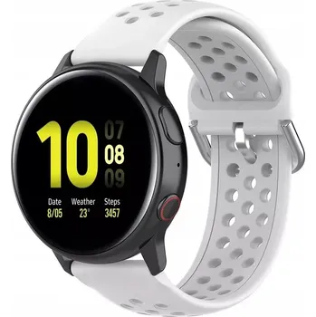 Řemínek na hodinky ŘEMÍNEK PRO SAMSUNG GEAR S3 GALAXY WATCH 46MM 3 45MM pro Samsung 22mm bílý