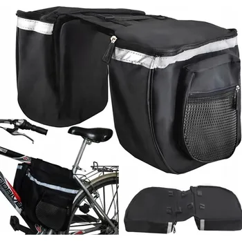 brašna na kolo Dvojitá cyklistická taška na nosič zavazadel Brašna Zadní voděodolná taška Pouzdro
