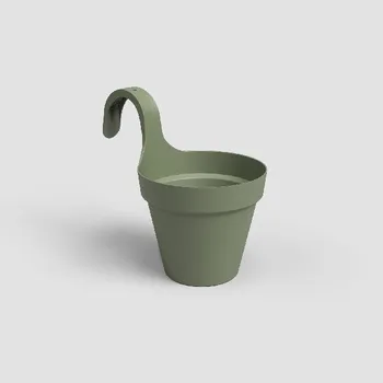 Květináč Květináč CAPRI, balkonový, 20cm, plast, zelená|ASH GREEN|Artevasi