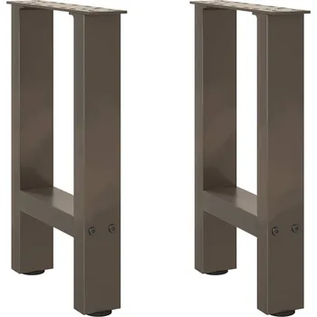 Konferenční stolek OMAXI Nohy konferenčního stolku z přírodní oceli 2 ks 38 x (42-43) cm ocel 312181