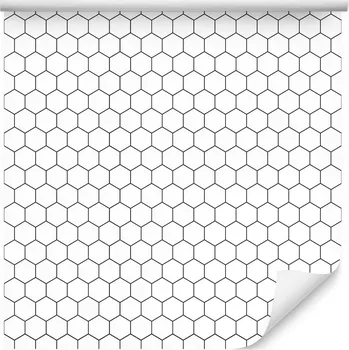 Fototapeta Tapeta do kanceláře ŠESTIHRANY Geometrický 3D vzor