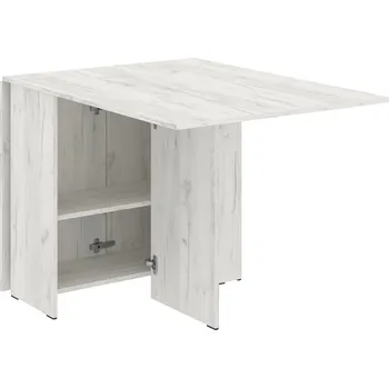 Jídelní stůl Slevadoma Skládací stůl KN-05 Barva: dub kraft - bílý