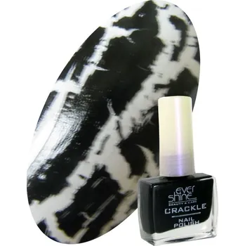 Lak na nehty Lak na nehty PUKAJÍCÍ CRACKLE 10ml Grafitti Black 16