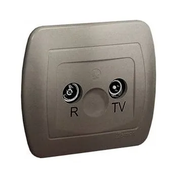 Elektrická zásuvka SIMON AKORD ANTÉNNÍ ZÁSUVKA RTV KONCOVÁ 3.5dB SATÉN