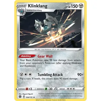 Sběratelská karetní hra Pokémon TCG Klinklang 104/172 - Reverese Holo