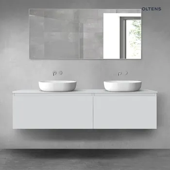 Koupelnový nábytek Oltens Vernal sada koupelnového nábytku 180 cm s horní deskou, matná šedá 68559700