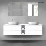 Oltens Vernal sada koupelnového nábytku 180 cm s horní deskou, lesklá bílá 68629000