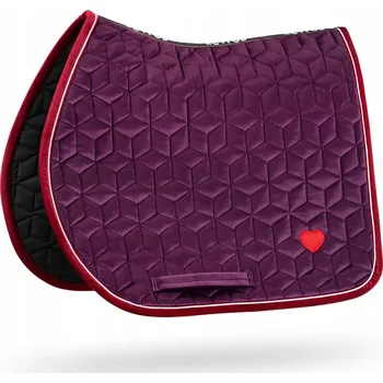 Vybavení pro koně Podsedlová Dečka Galop Wear Velvet Srdíčko full