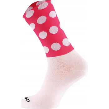 Ponožky Cycling Dots s plochým švem, termoaktivní 39-42 puntíky RO-BA