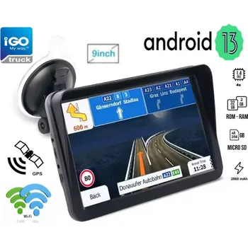 GPS navigace 9" ANDROID GPS navigace se clonou LS Truck, BUS