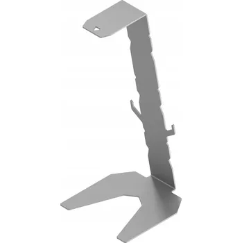 Sluchátka Kovový herní stojan držák háček na sluchátka na stůl stříbrný