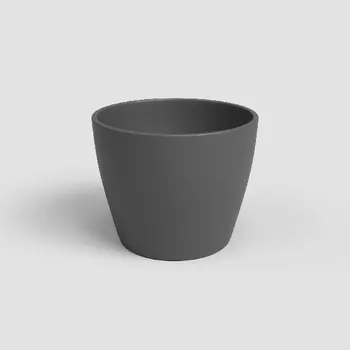 Květináč Květináč NÚBIA, 9cm, keramika, tm.šedá|ANTHRACITE|Artevasi