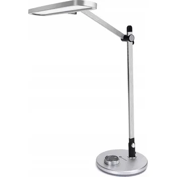 Lampička LED stolní lampa rýsovací, ochrana očí s funkcí připomenutí Aigostar, stříbrná