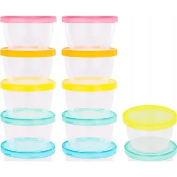 Nádoba na potraviny Badabulle 250 ml, vícebarevná, 12 ks