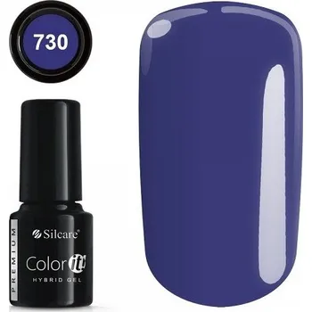 Lak na nehty Barevný hybridní lak Silcare Černá 6g ml