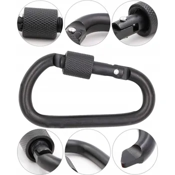 KARABINA S ŠROUBOVACÍM ZÁMĚREM HLINÍKOVÁ ČERNÁ